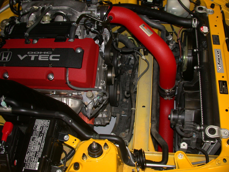 Honda S2000 Performance Air Intake - K&N Engineering - Typhoon - Wrinkle Red - `00-`03